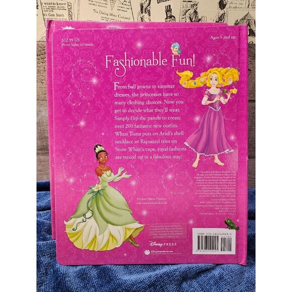 2 Disney Princess Mix & Match Books Hardcover - Picture 2 of 4